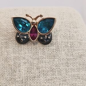 Swarovski Crystal Butterfly Pin